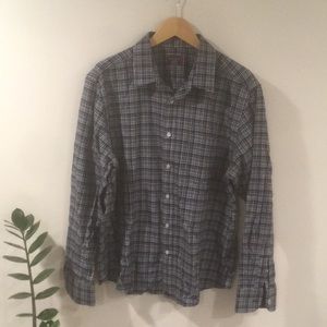 Untuckit Plaid Button Down
